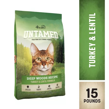 4health Untamed Deep Woods All Life Stages Grain-Free Indoor Formula with Turkey and Lentils Dry Cat Food Dry Cat Food