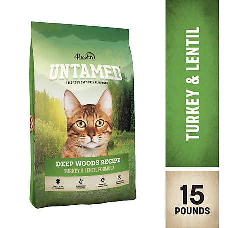 4health Untamed Deep Woods All Life Stages Grain-Free Turkey and Lentils Formula Dry Cat Food