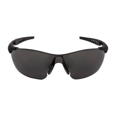 Image showing  Safety Glasses, Black Frame, Smoke Lens