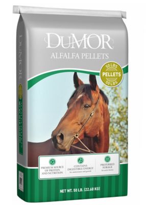 DuMOR Alfalfa Hay Pelleted Horse Feed, 50 lb.