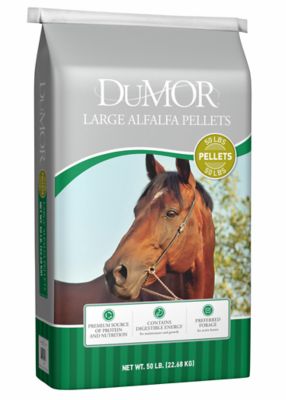 DuMOR Large Alfalfa Horse Feed Pellets, 50 lb