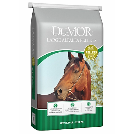 DuMOR Large Alfalfa Hay Horse Feed Pellets, 50 lb.