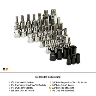 Image showing  1/4 in. Drive Torx and Bit Socket Set, 40 pc.