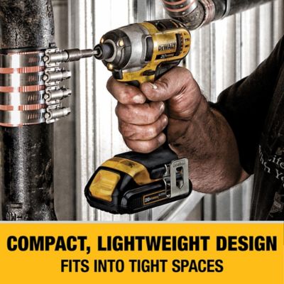 Image showing 5 th DEWALT 20V MAX Cordless Drill and Impact Driver Power Tool Combo Kit, 2 pc., Includes 2 Batteries and Charger, Yellow/Black