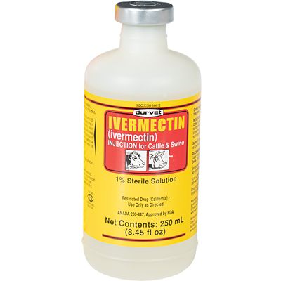 Image showing  Ivermectin Injection 1% Sterile Solution Livestock Dewormer