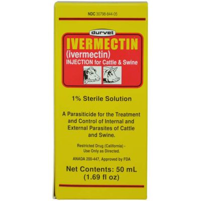 Image showing  Ivermectin Injection 1% Sterile Solution Livestock Dewormer