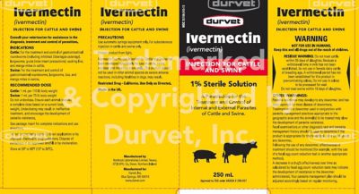 Image showing  Ivermectin Injection 1% Sterile Solution Livestock Dewormer
