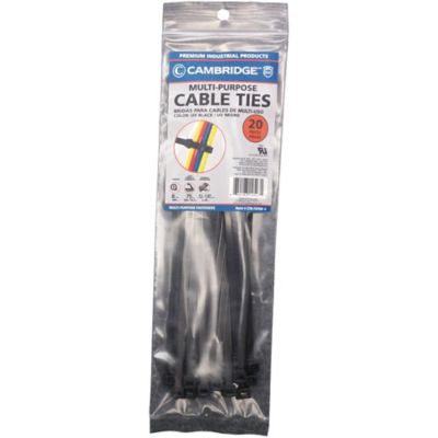 Cambridge 8 in. Cable Ties UVB 20-Pack