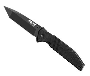 Image showing  3.5 in. G10 Assisted Tanto Sideliner Folding Knife, Black