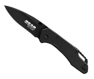 Image showing  3.38 in. G10 Assisted Drop-Point Sideliner Folding Knife, Black