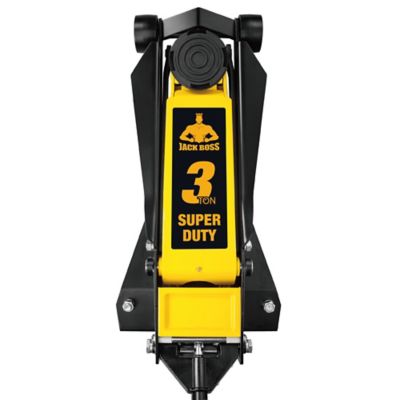 Image showing  3-Ton Capacity JACKBOSS Professional Super-Duty Jack with Center Weighted Technology, Black/Yellow