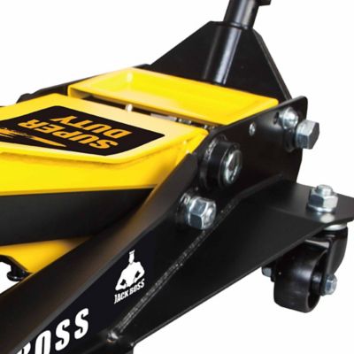 Image showing  3-Ton Capacity JACKBOSS Professional Super-Duty Jack with Center Weighted Technology, Black/Yellow