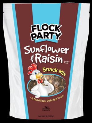 Flock Party Sunflower and Raisin Snack Mix Poultry Treats, 2 lb.