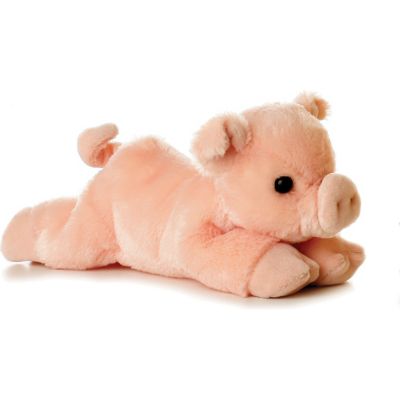 Aurora Flopsie Percy Pig Soft Plush Toys, For Ages 3+ Super cute, soft, stuffed plush pig