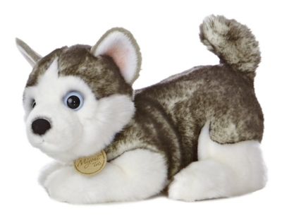 Realistic Plush Stuffed Animal Kids Gifts Toys Puppy Dog Silky 8 Inches Husky 
