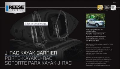 Image showing  165 lb. Capacity J-Rack Rooftop Kayak Carrier