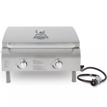 Pit Boss Stainless Steel 2-Burner Portable Gas Grill Portable Grills