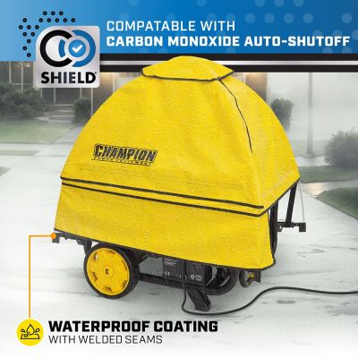 Image showing 5 th Champion Power Equipment Storm Shield Severe Weather Portable Generator Cover for 4000 to 12,500 Starting Watt Generators