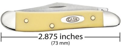 Image showing  2.1 in. Smooth Peanut Pocket Knife, Yellow