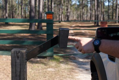 Image showing  Outdoor Gate Keypad Mounting Pedestal, Black