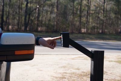 Image showing  Outdoor Gate Keypad Mounting Pedestal, Black