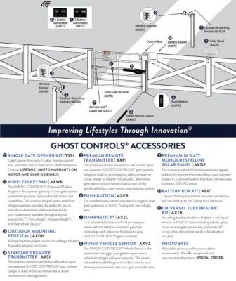 Ghost Controls Outdoor Gate Keypad Mounting Pedestal, Black