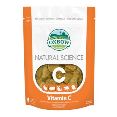 Oxbow Animal Health Natural Science Vitamin C Chewable Supplement Tablets for Small Pets, 4.2 oz.