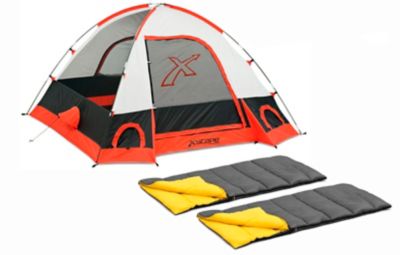 Xscape Designs Torino 3-Person Dome Tent, with 2 Sleeping Bags, XKT300-A1