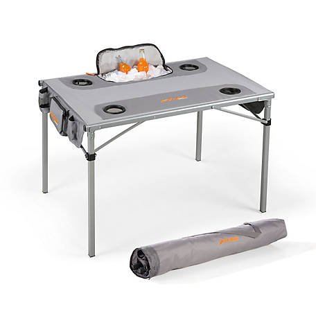 Xscape Designs Folding Fabric Table, 27.2 in. x 19.2 in. x 12.8 in.