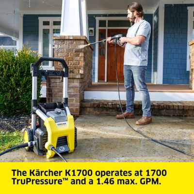 Image showing  1,700 PSI 1.2 GPM Electric Cold Water K1700 Pressure Washer, 20 ft. High Pressure Hose
