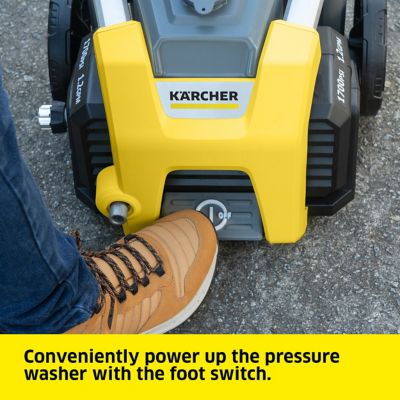 Image showing 6 th Karcher 1,700 PSI 1.2 GPM Electric Cold Water K1700 Pressure Washer, 20 ft. High Pressure Hose