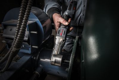 Image showing 5 th Ingersoll Rand 3/8 in. Drive 180 ft. lb. 20V Cordless Right Angle Impact Wrench, 2 Battery Kit