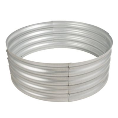 Pleasant Hearth 36 in. Infinity Galvanized Steel Fire Ring