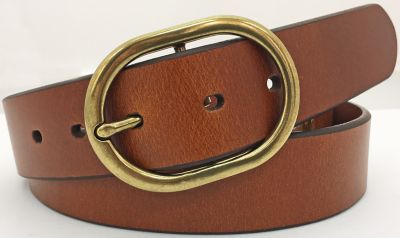 brown leather belt