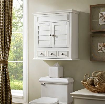 Image showing 7 th Crosley Lydia Wall Cabinet, White