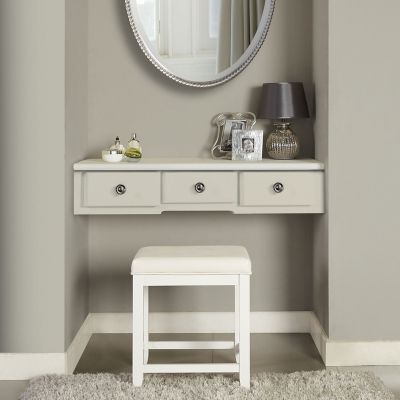Image showing  Vista Vanity Stool, White