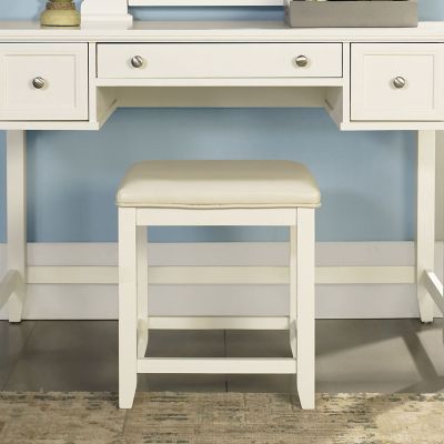 Image showing  Vista Vanity Stool, White