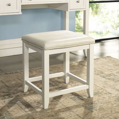Image showing  Vista Vanity Stool, White