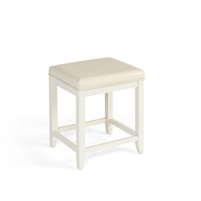 Image showing 5 th Crosley Vista Vanity Stool, White