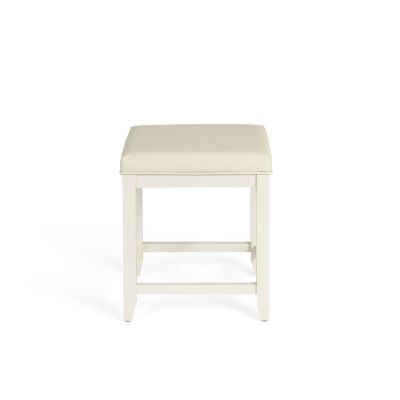 Image showing 6 th Crosley Vista Vanity Stool, White