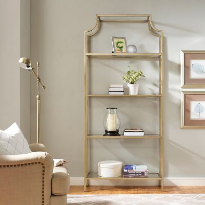 Crosley 4-Shelf Aimee Glass Etagere