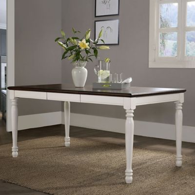 Crosley Rectangular Shelby Dining Table, White