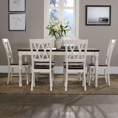 Image showing  Shelby 7 pc. Rectangular Dining Set for 6 People, White