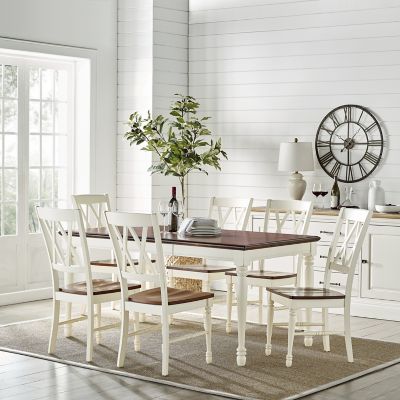 Image showing  Shelby 7 pc. Rectangular Dining Set for 6 People, White