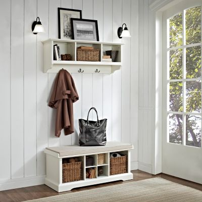 Crosley Brennan 2 pc. Entryway Bench Shelf and Bench