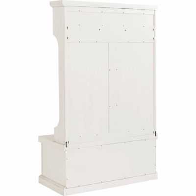 Image showing 5 th Crosley 4-Hook 64.5 in. Seaside Hall Tree, Distressed Black