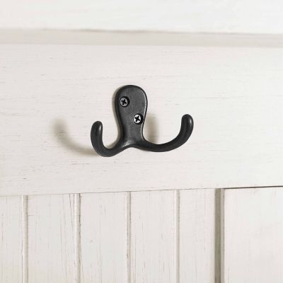 Image showing 7 th Crosley 4-Hook 64.5 in. Seaside Hall Tree, Distressed Black