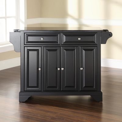 Crosley Black Granite Top Kitchen Island Cart