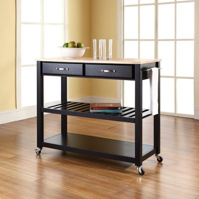 Crosley Wood-Top Kitchen Prep Cart