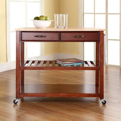 Crosley Wood-Top Kitchen Prep Cart